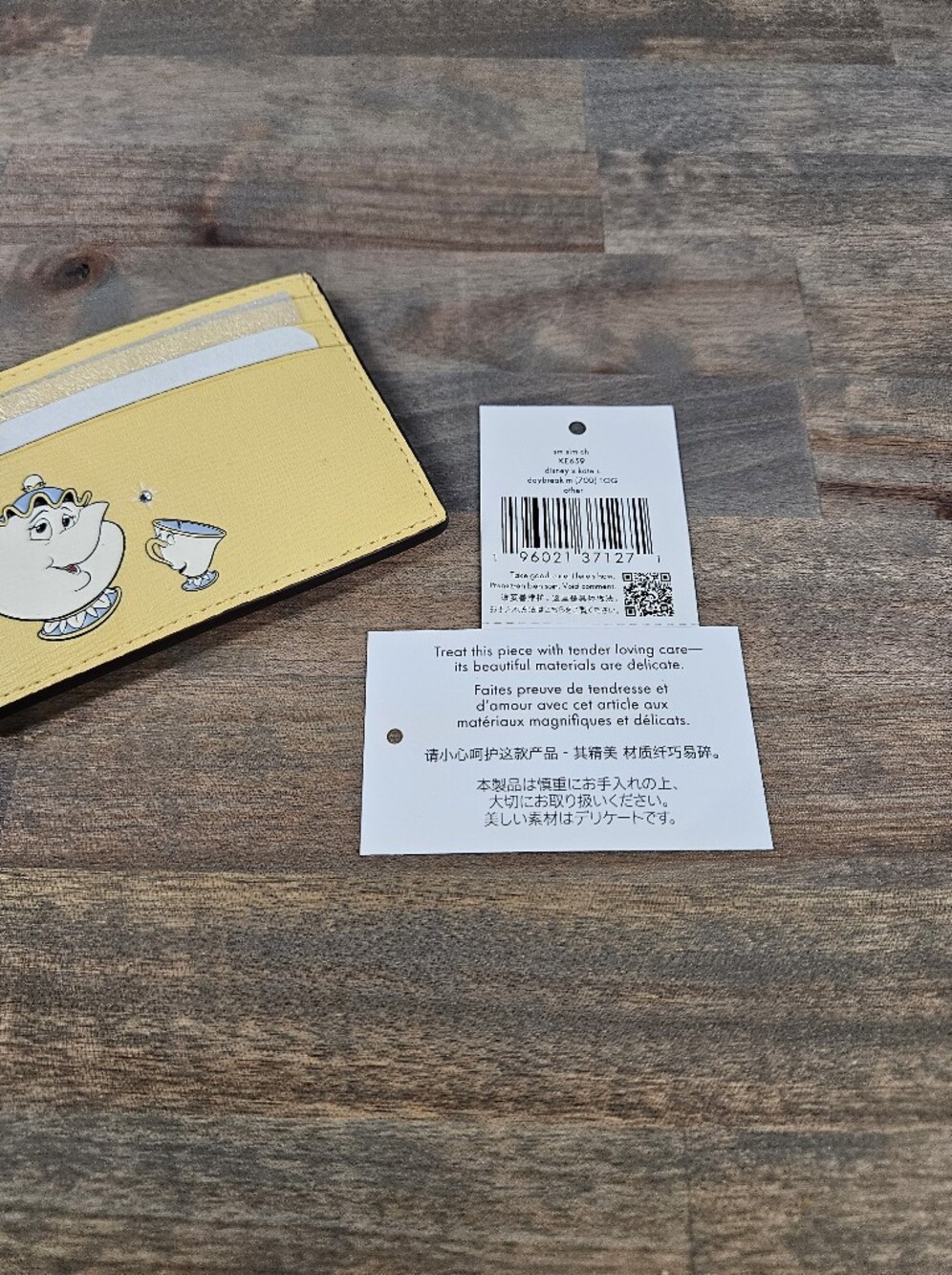 Kate Spade X Disney Beauty And The Beast Small Slim Card Holder - Picture 3 of 4
